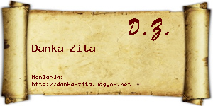 Danka Zita névjegykártya