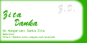 zita danka business card